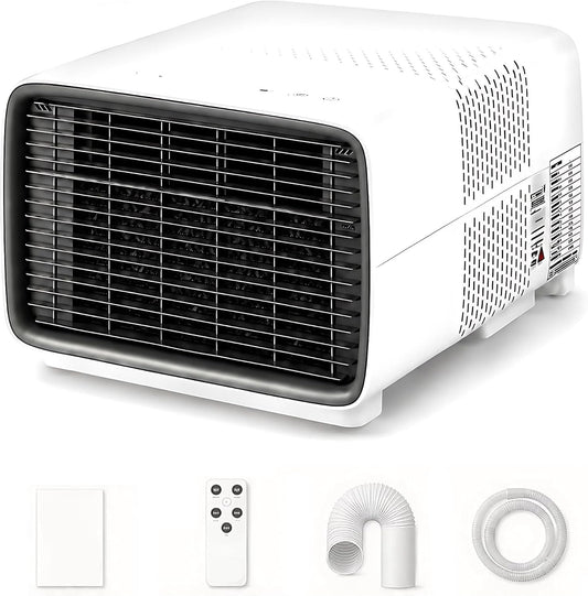 Climatiseur portable, avec télécommande, mobile, QITUJOUR